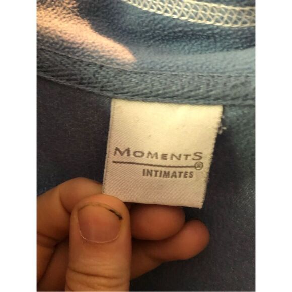 Intimate Moments Women’s Blue Sleepwear Robe Size L - Picture 5 of 8